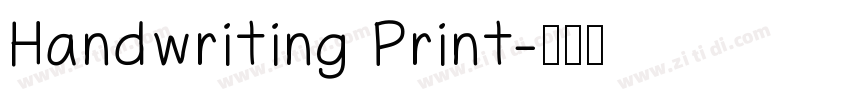 Handwriting Print字体转换